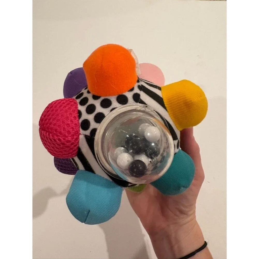 Assorted Multi-Color Sensory Baby Toy Set - Sassy Bumpy Ball Hape Apple Grab Toy